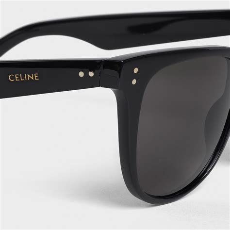 celine black frame 01 sunglasses in acetate|Black Frame 01 Sunglasses in Acetate with Polarized Lenses.